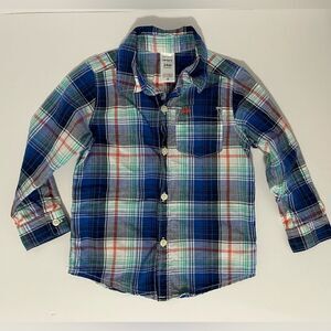 Carter’s Boy’s plaid button down shirt.